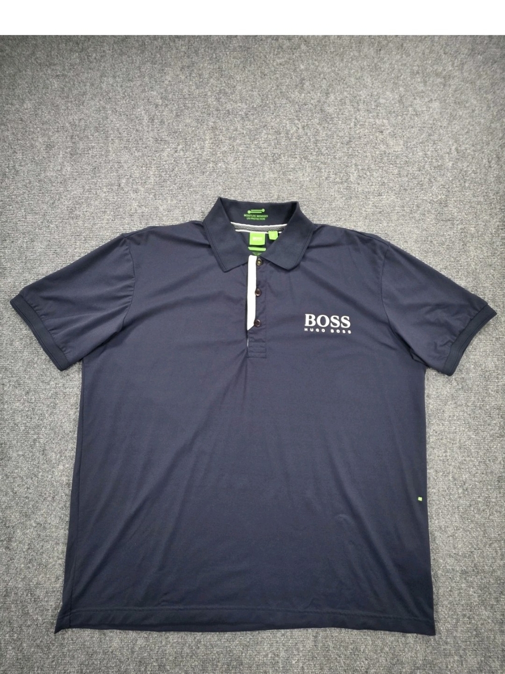 Hugo Boss Green Label Regular Fit Mens Size XL Golf Polo Shirt Blue